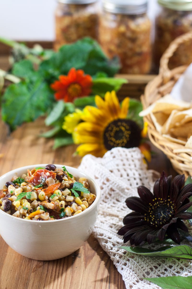 sample photo- corn bean salsa