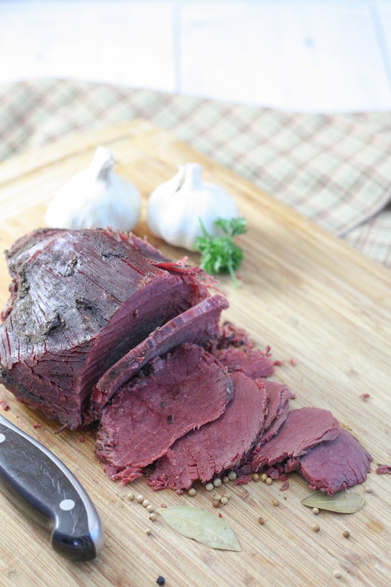 Overcooked Corned Venison that is falling apart