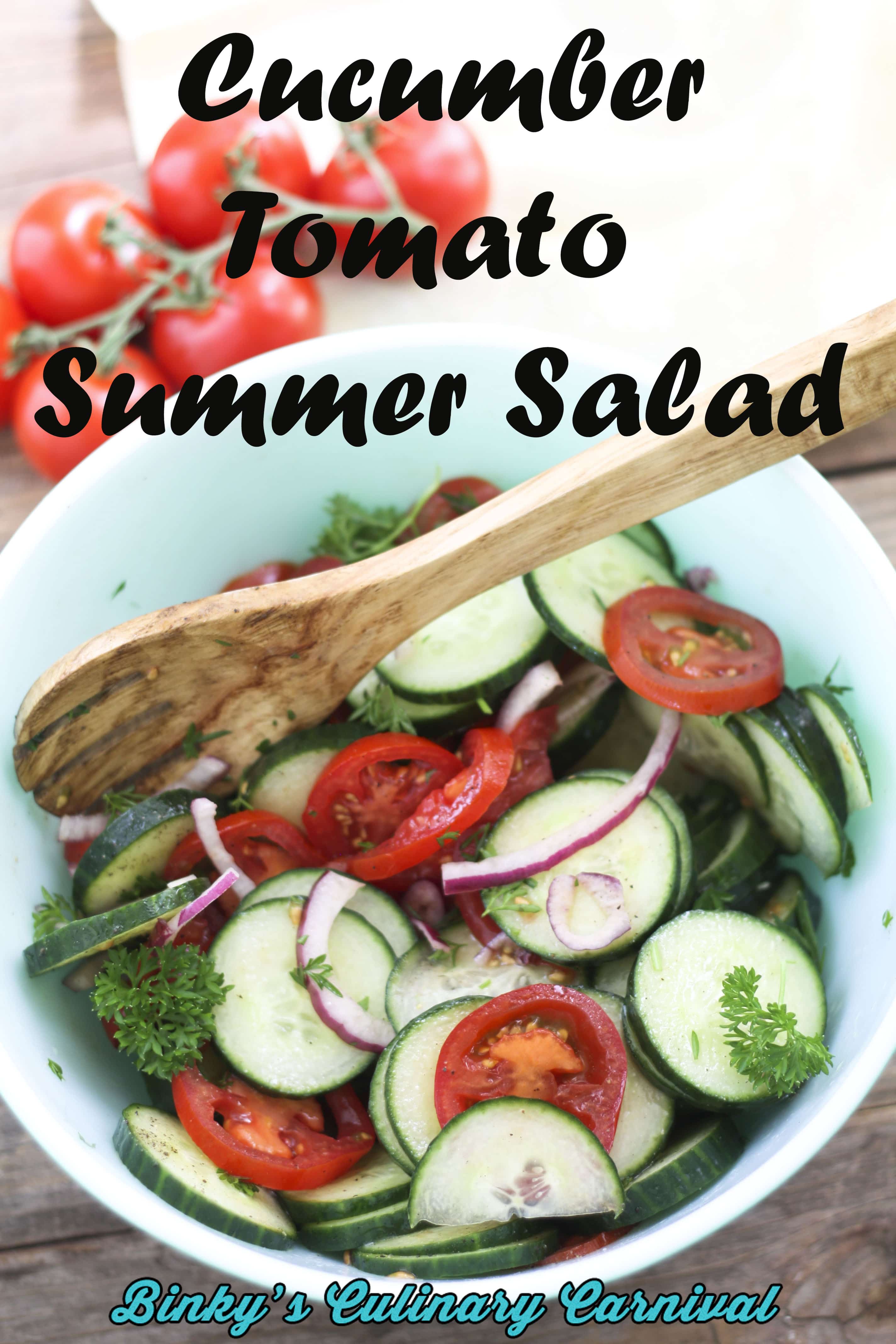 Cucumber Tomato Salad Pin