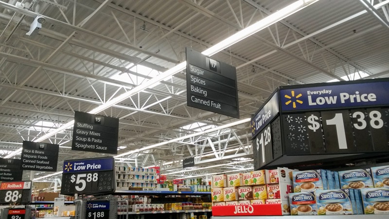 Aisle 17 of Walmart Webster NY
