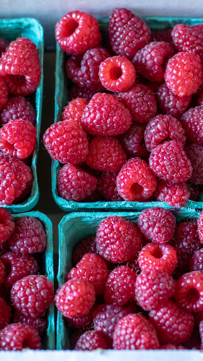 Raspberry pints.