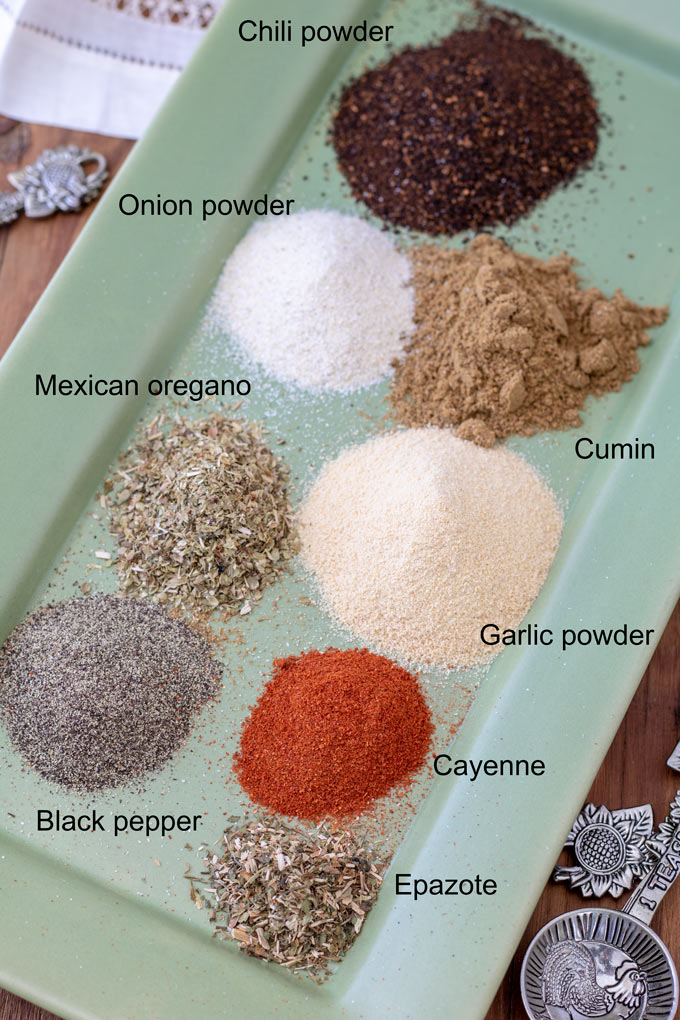 ingredient list for taco seasoning