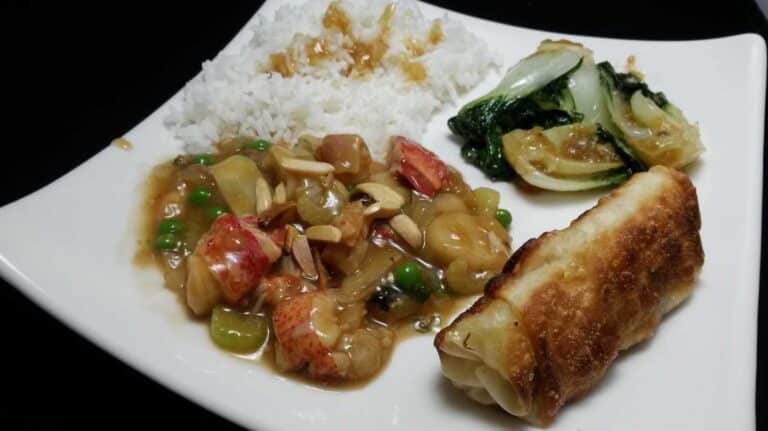 Lobster Ding with Almonds