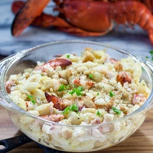 creamy mac & cheese with lobster