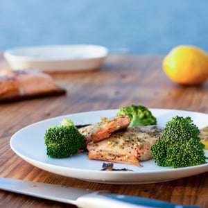 Grilled Salmon with Pesto Glamping on the Lake