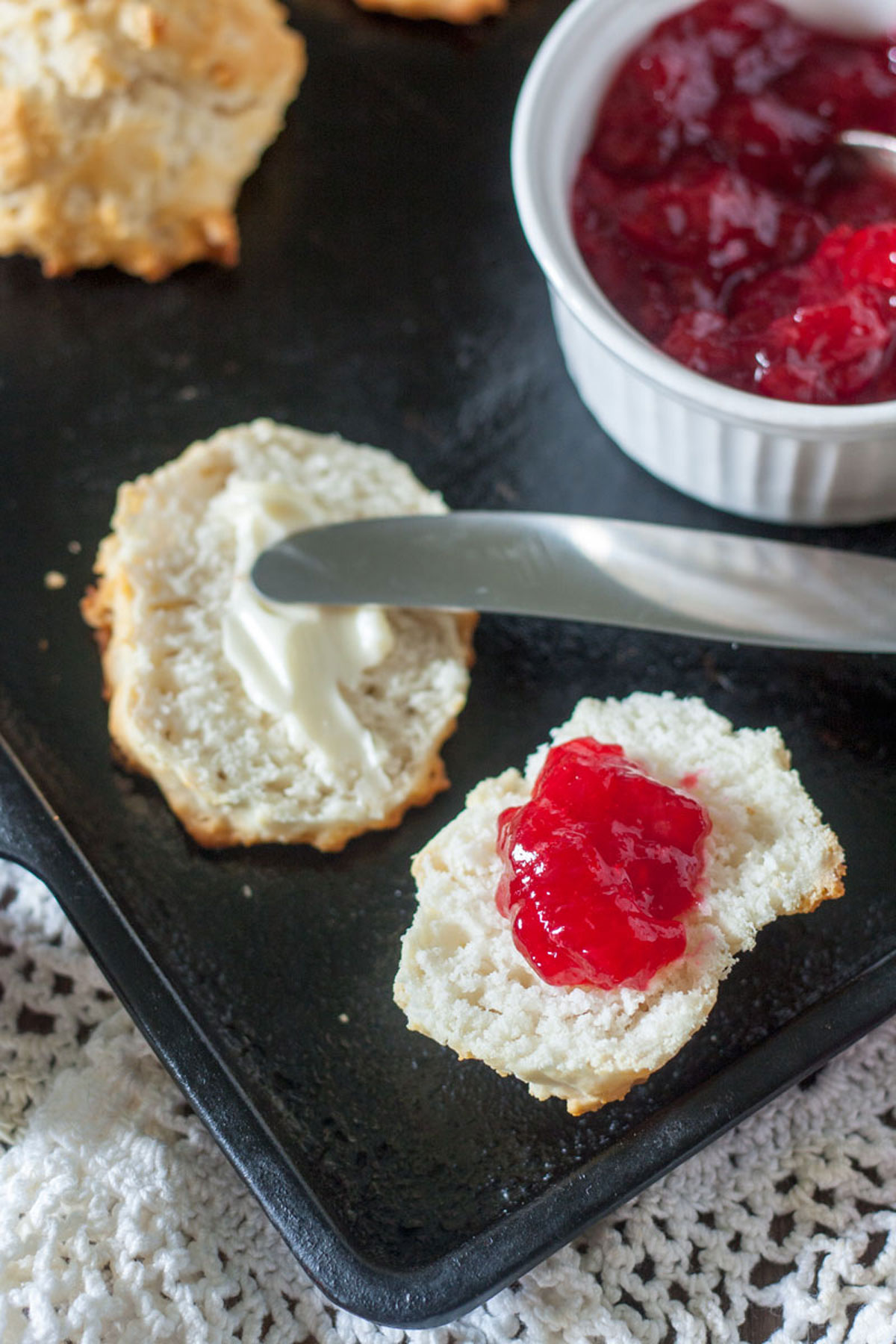 low sugar plum jam recipe on home made biscuit Low sugar plum jam recipe on home made biscuit