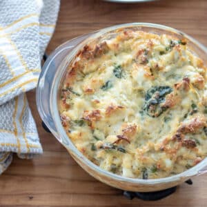 crab dip in casserole