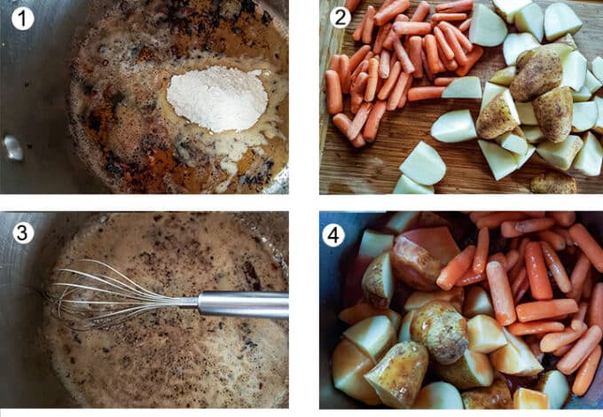 How to make the stew photo image collage. See details in recipe below.