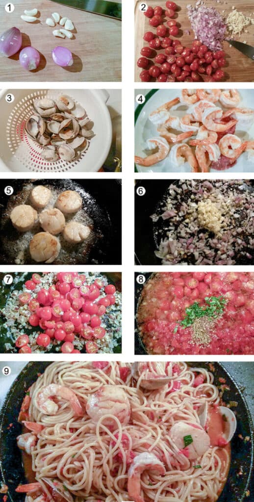 Step by step for how to make this pasta. Details in the recipe below.