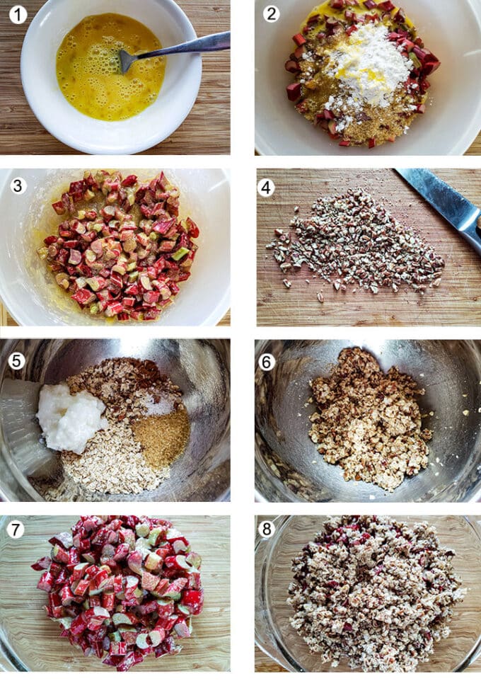 Step by photos for how to make crisp. See details in recipe below.