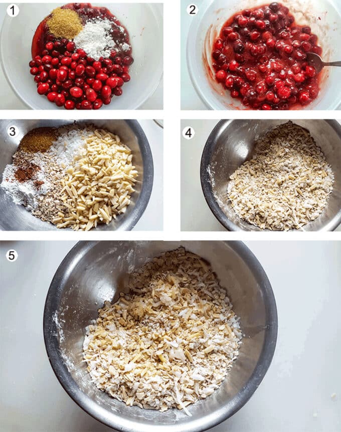 Step by photos for making crisp. See details in recipe below.
