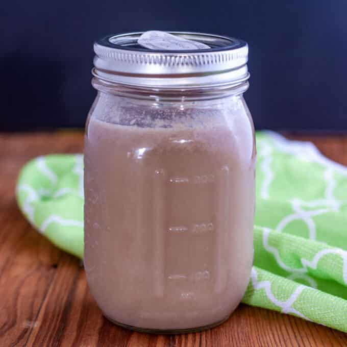 Dairy free sweetened condensed milk.