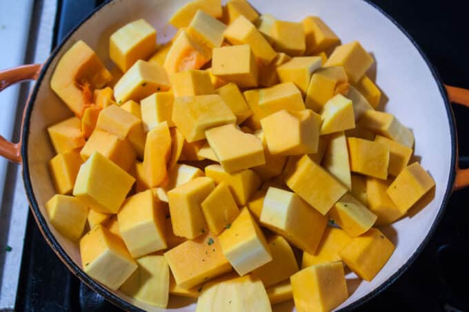 Butternut in pot.