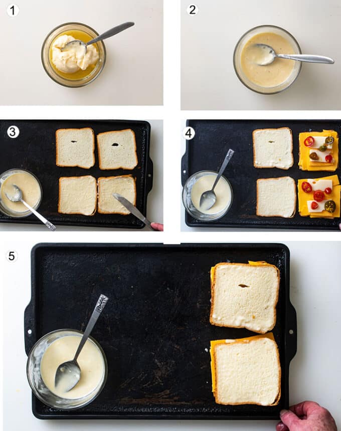 Step by step process photographs. See details in recipe below.