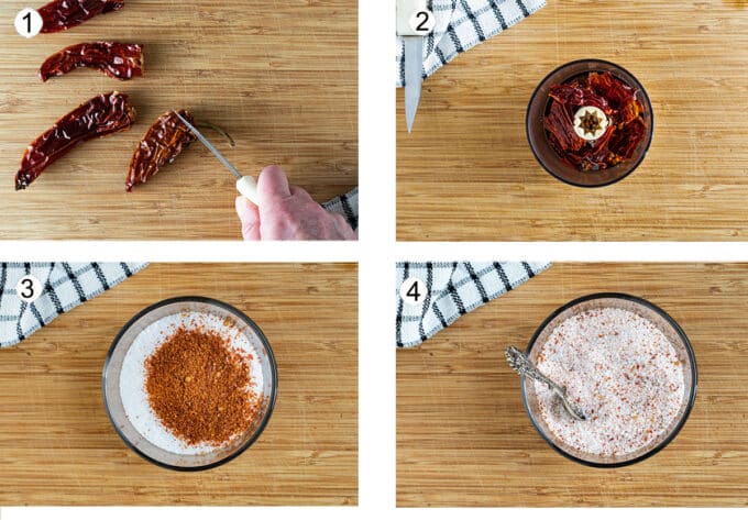 How to make spicy salt step by step photos. See details in recipe below.