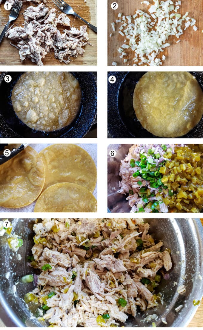 How to make enchiladas. For details see recipe below.
