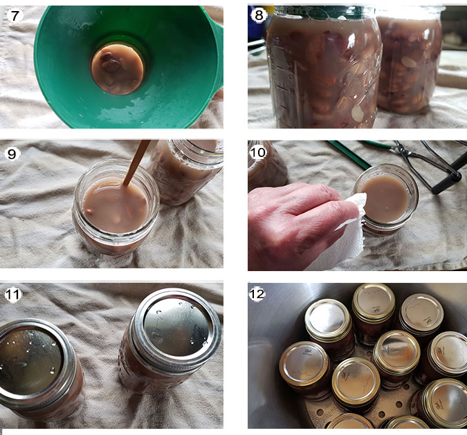How to can the beans step by step process photos. See details in recipe below.