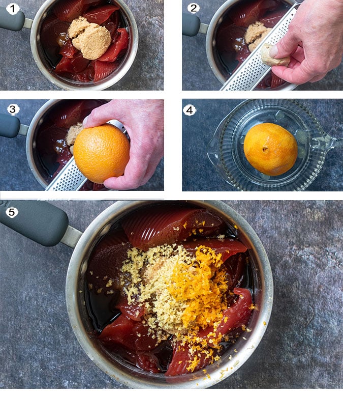 Step by step photos for sauce. See recipe below for details.