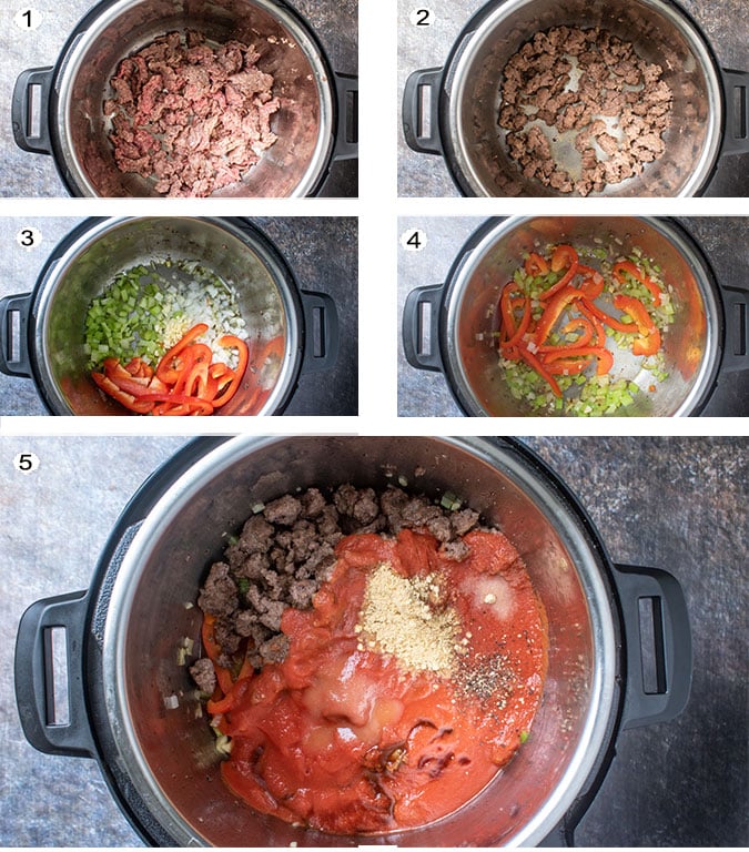 Step by step photos for sloppy joes. See recipe below for details.