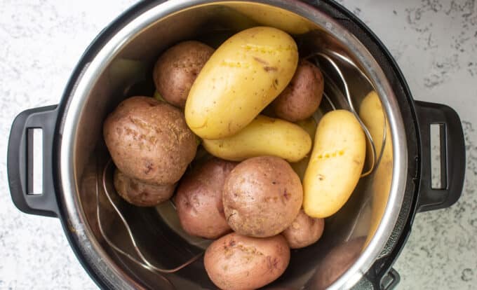 Cooked potatoes in instant pot.