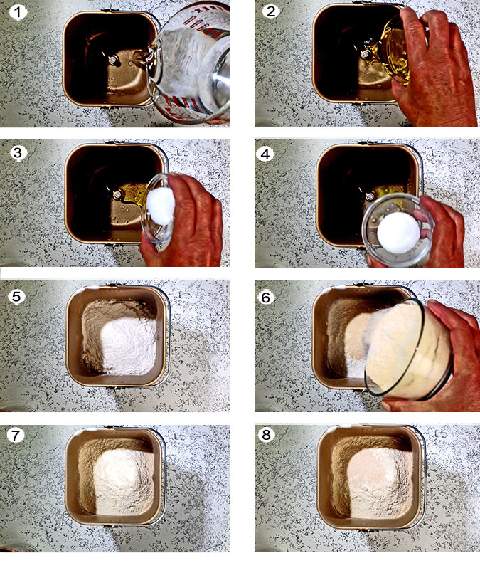 Step by step process photos for rye bread. See recipe below for details.