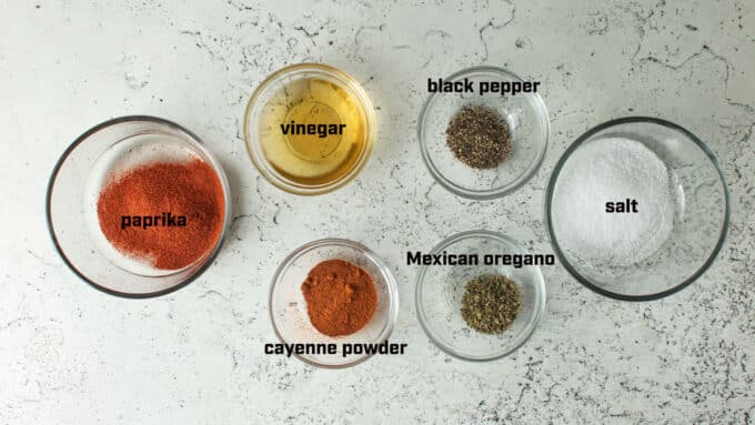 Venison chorizo ingredients. See details in recipe below.