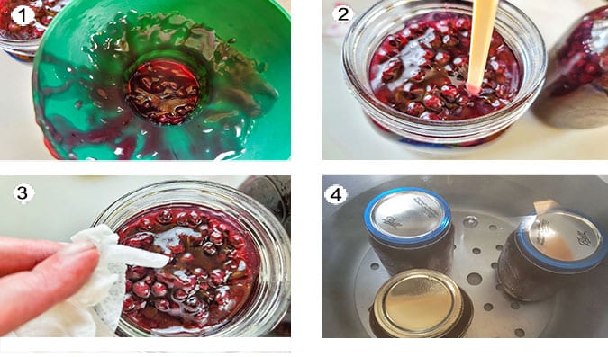 Canning process for filling. See details in recipe below.
