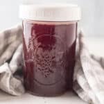 Blackberry vinegar after straining.