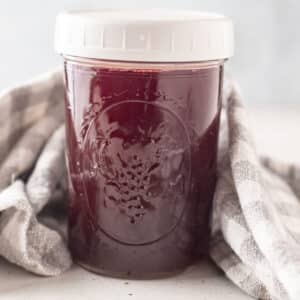 Blackberry vinegar after straining.