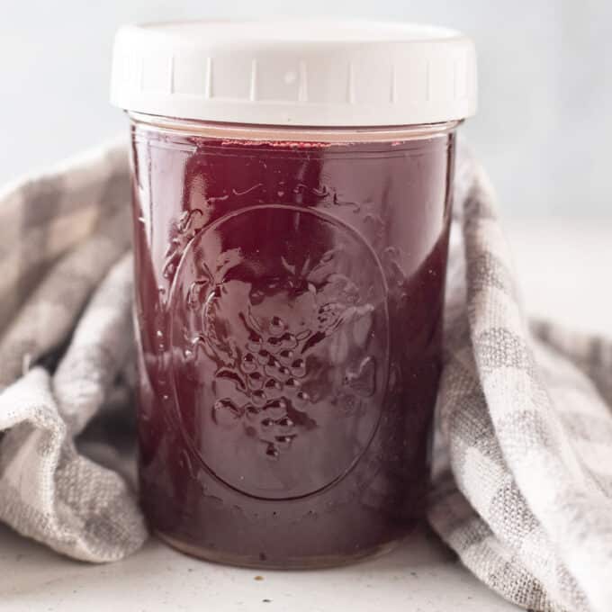 Blackberry vinegar after straining.