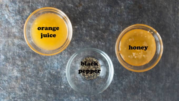 Ingredients for making glaze for smoking steelhead. See details in recipe below.