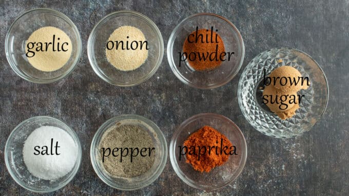 Ingredients for making smoked venison loin. See details in recipe below.