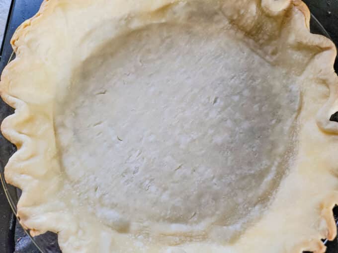 Par baked crust.
