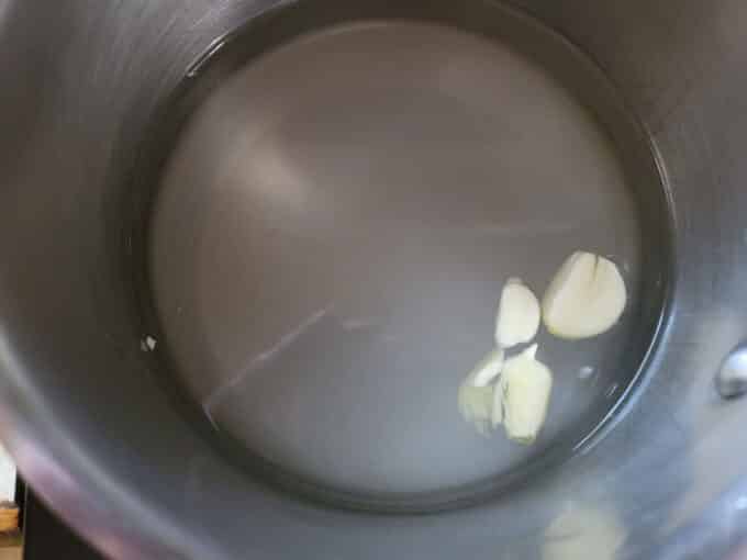 Water added to pot.