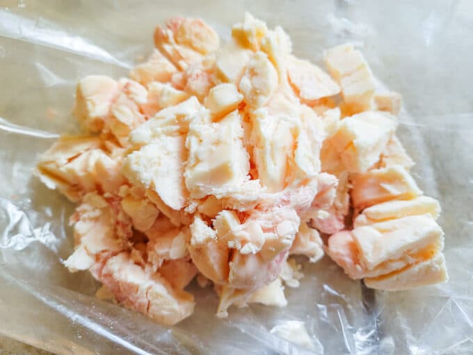 Chopped suet. 