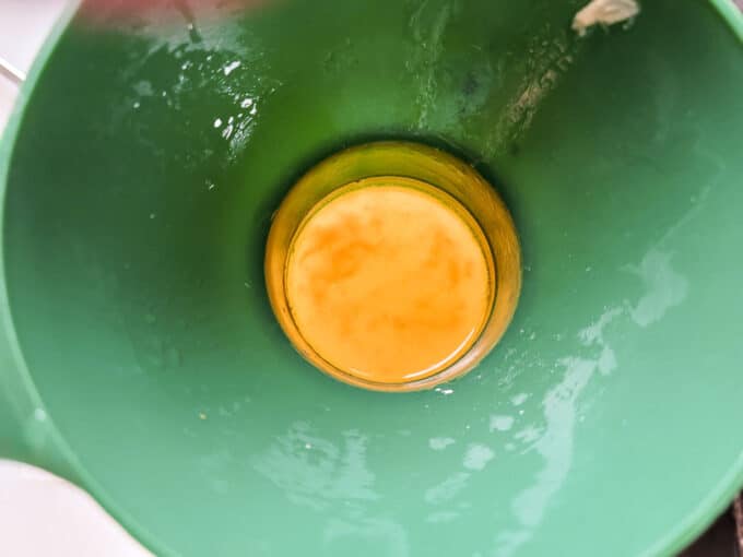 Canning funnel to ladle stock into jars.