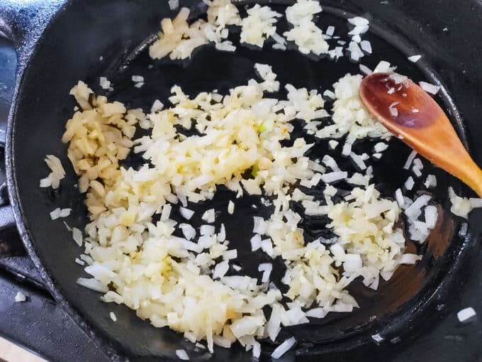 Garlic added.