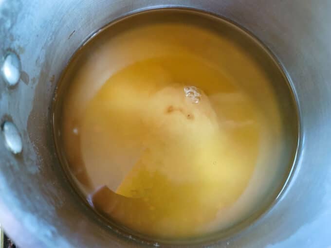 Pectin added to the pot.