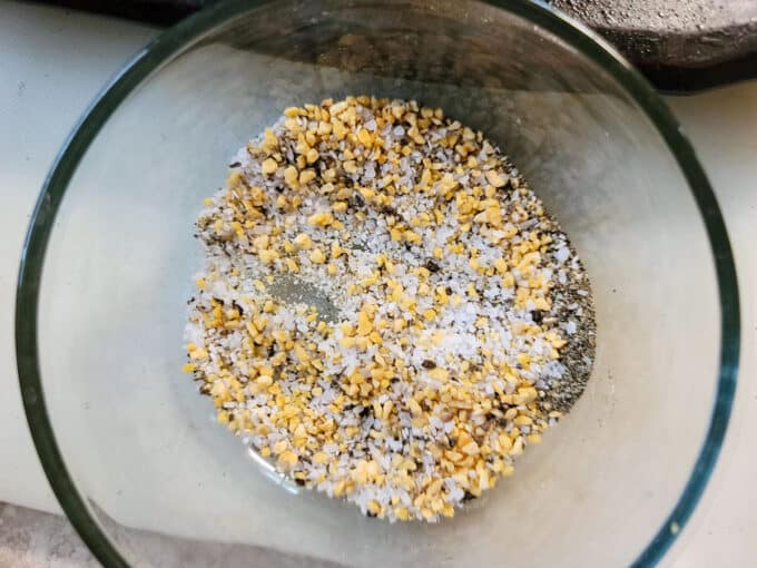 Spices mixed in a bowl.