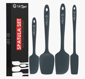 Set of four baking spatulas.