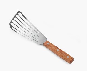 Fish spatula on a white background.