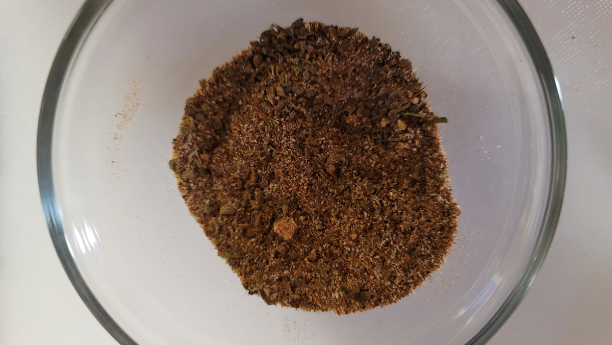 Spices mixed up.