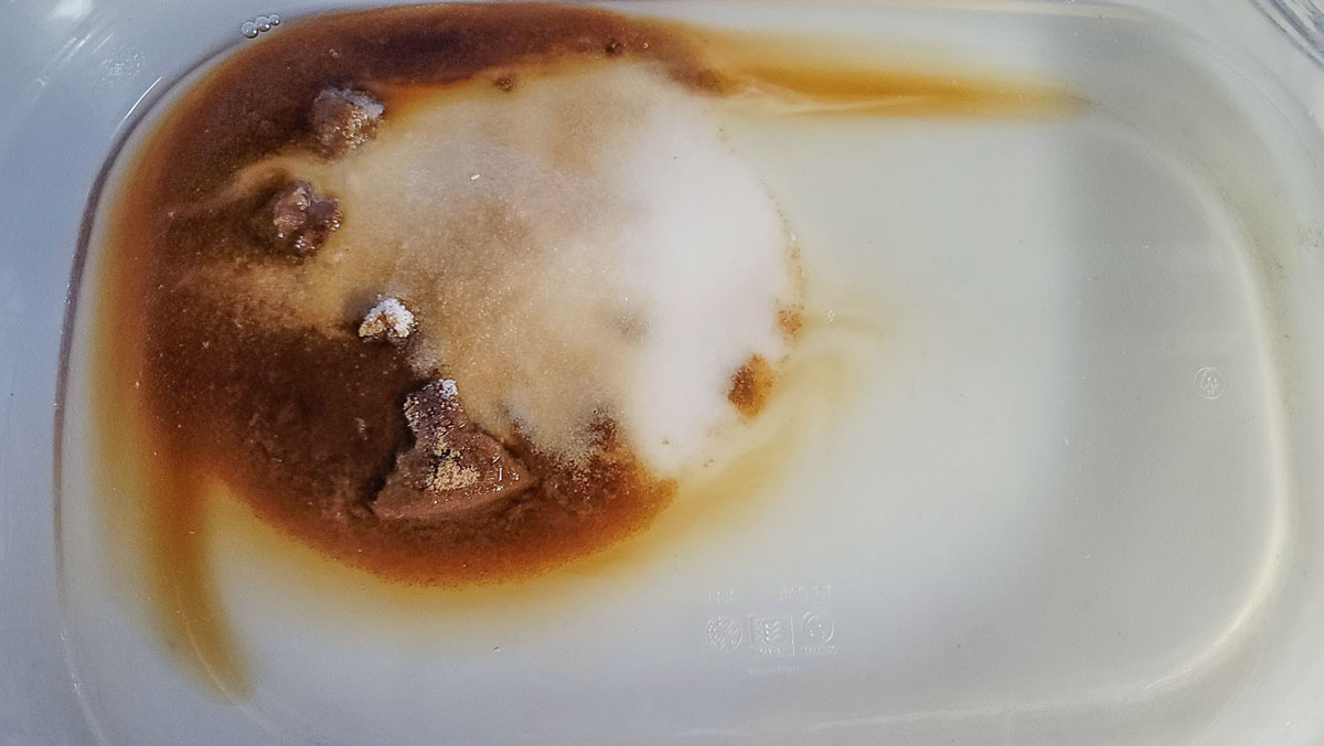 Preparing the brine.