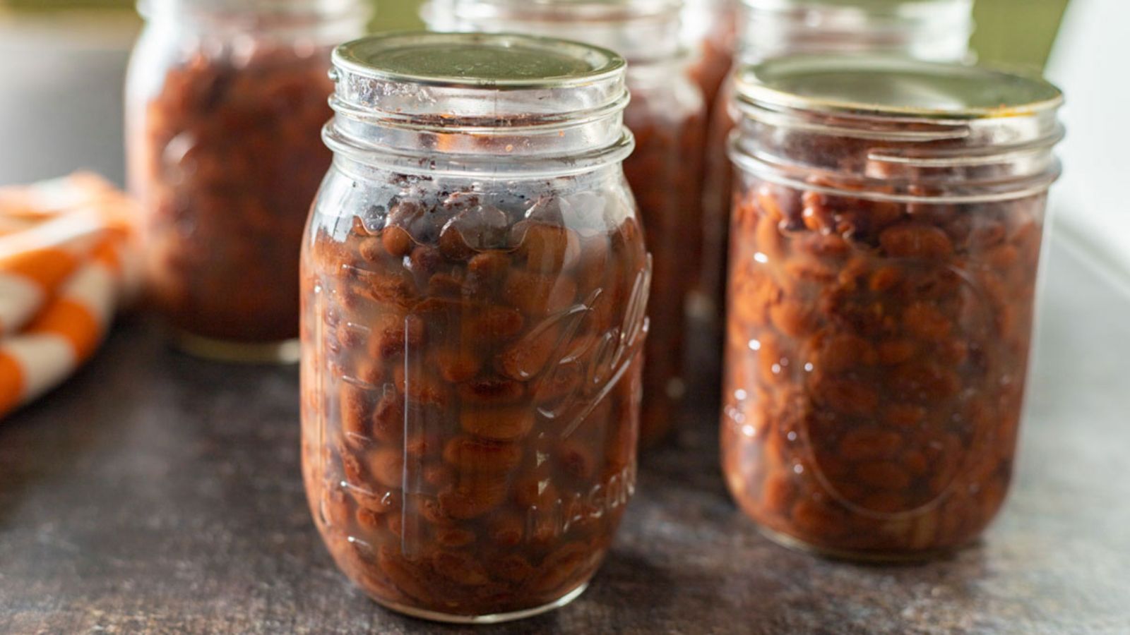 Canned pinto beans.
