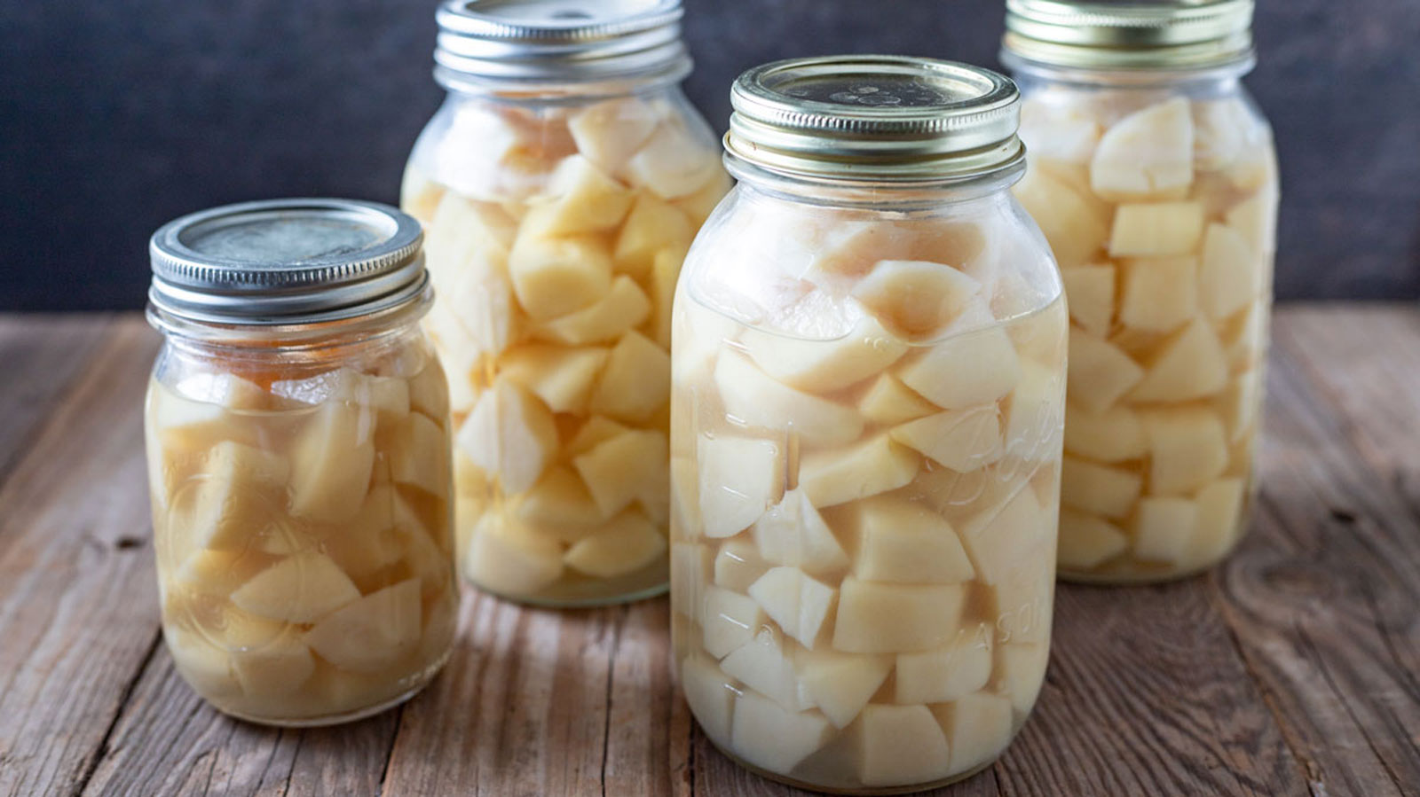Canned chopped potatoes.