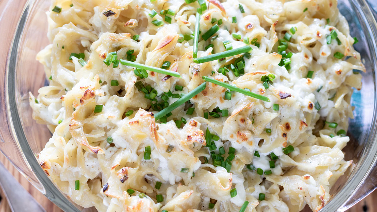 A delicious marie blanche casserole in a bowl.