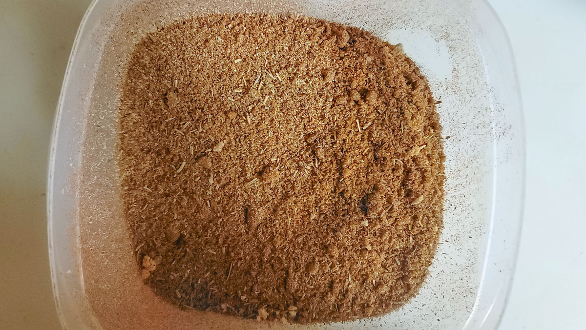Rub mixed up.