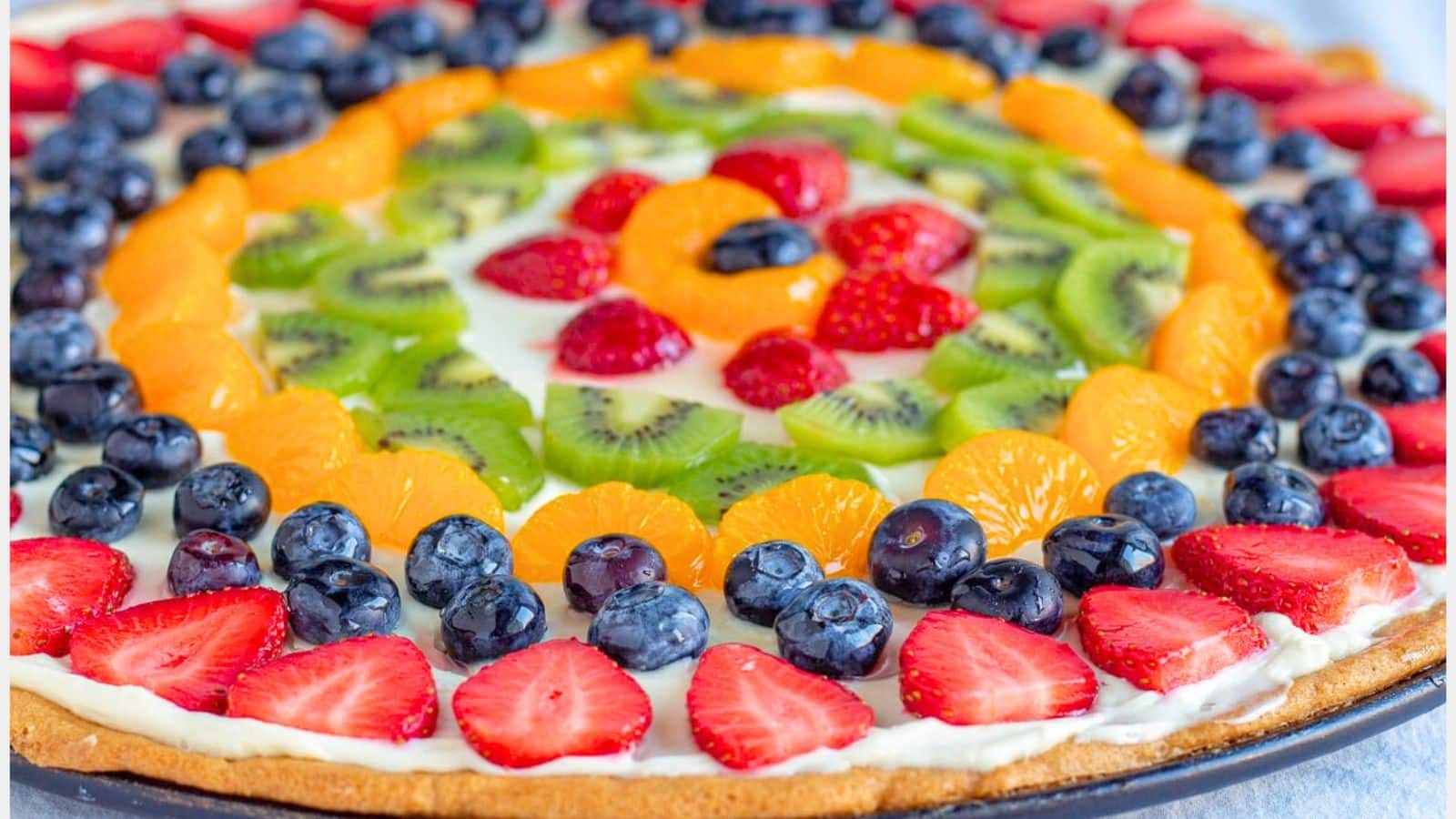 Whole fruit pizza.