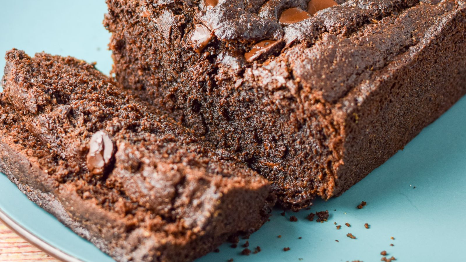 Close up of double chocolate bread