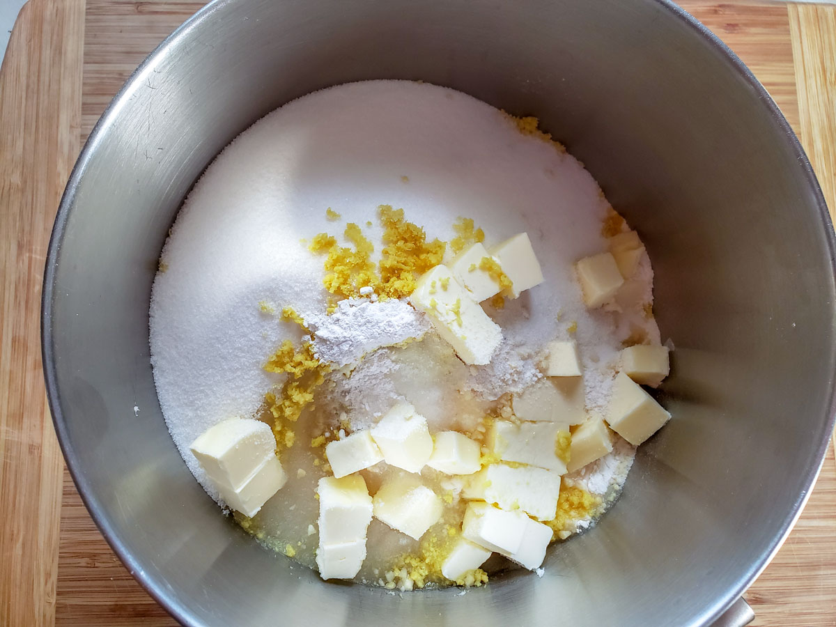 Ingredients in a mixing bowl.